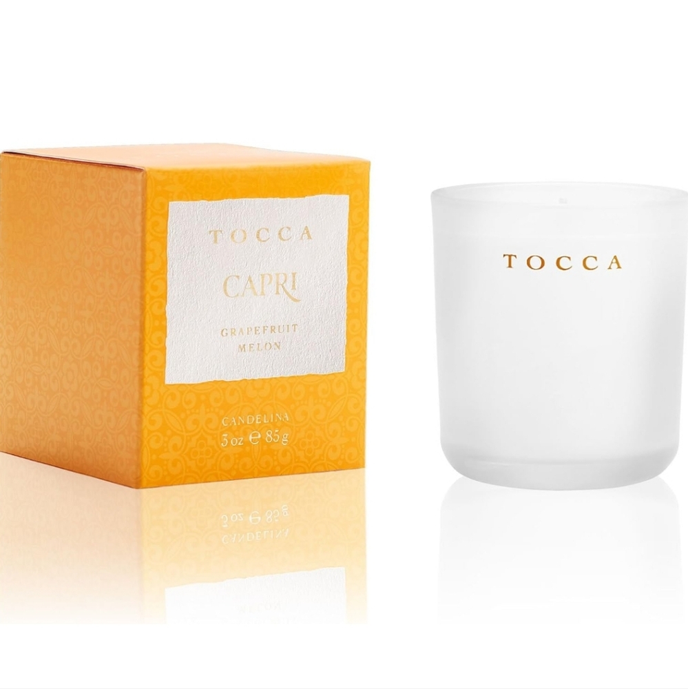 Tocca Capri Grapefruit Melon Candle - White 3oz